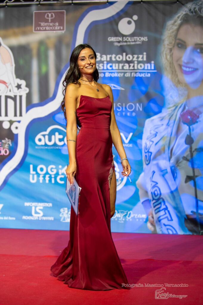 Irene Casartelli sul palco di Miss Montecatini 2023